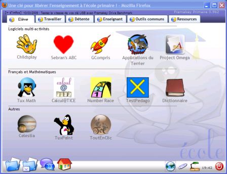 Framakey Primaire - Copie d'écran Framakey Primaire - Copie d'écran