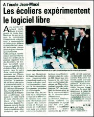Image scannée de l'article de l'Indicateur des Flandres