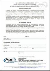 Le pacte du Logiciel Libre - April
