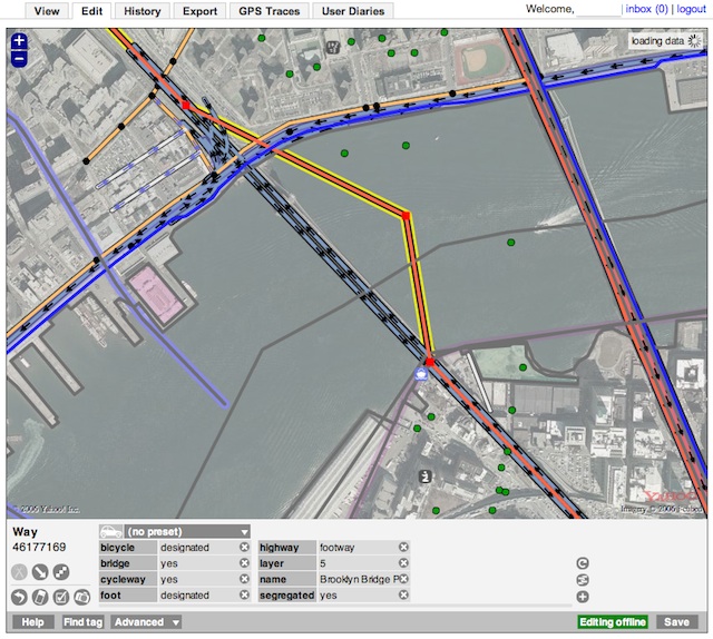 OpenStreetMap - ArsTechnica - Brooklyn Bridge
