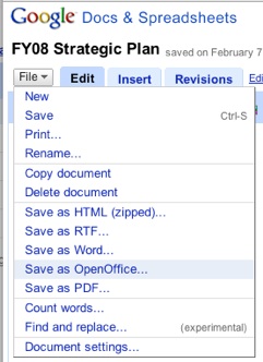 My family photos and ODF - Google docs