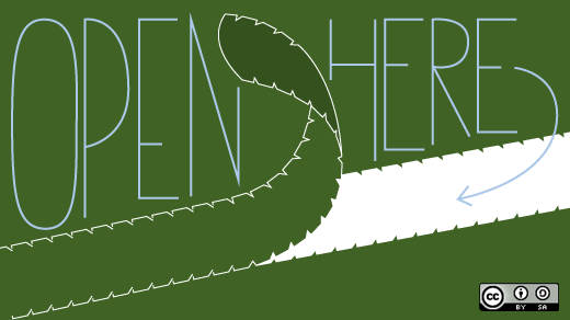 Open Here - The Open Source Way - CC by-sa