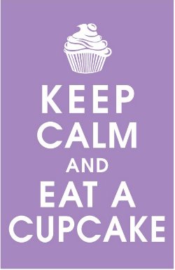 keep clam eat a cupcake