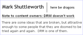 Mark Shuttleworth - blog - screenshot