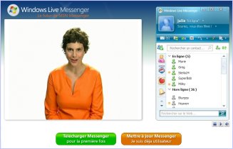 Copie d'écran - MSN Windows Live Messenger