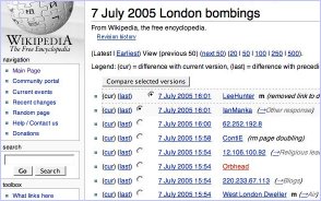 Wikipedia - London Bombing updates - jem - CC-BY
