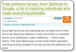 Copie d'écran - Free Software Magazine