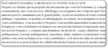 Copie d'écran du site Projetice.fr