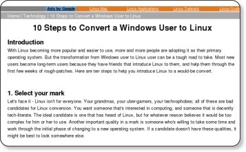 Copie d'écran - Techthrob.com