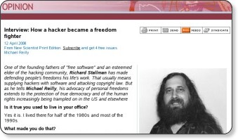 Interview Stallman - NewScientist.com