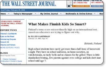 Copie d'écran The Wall Street Journal